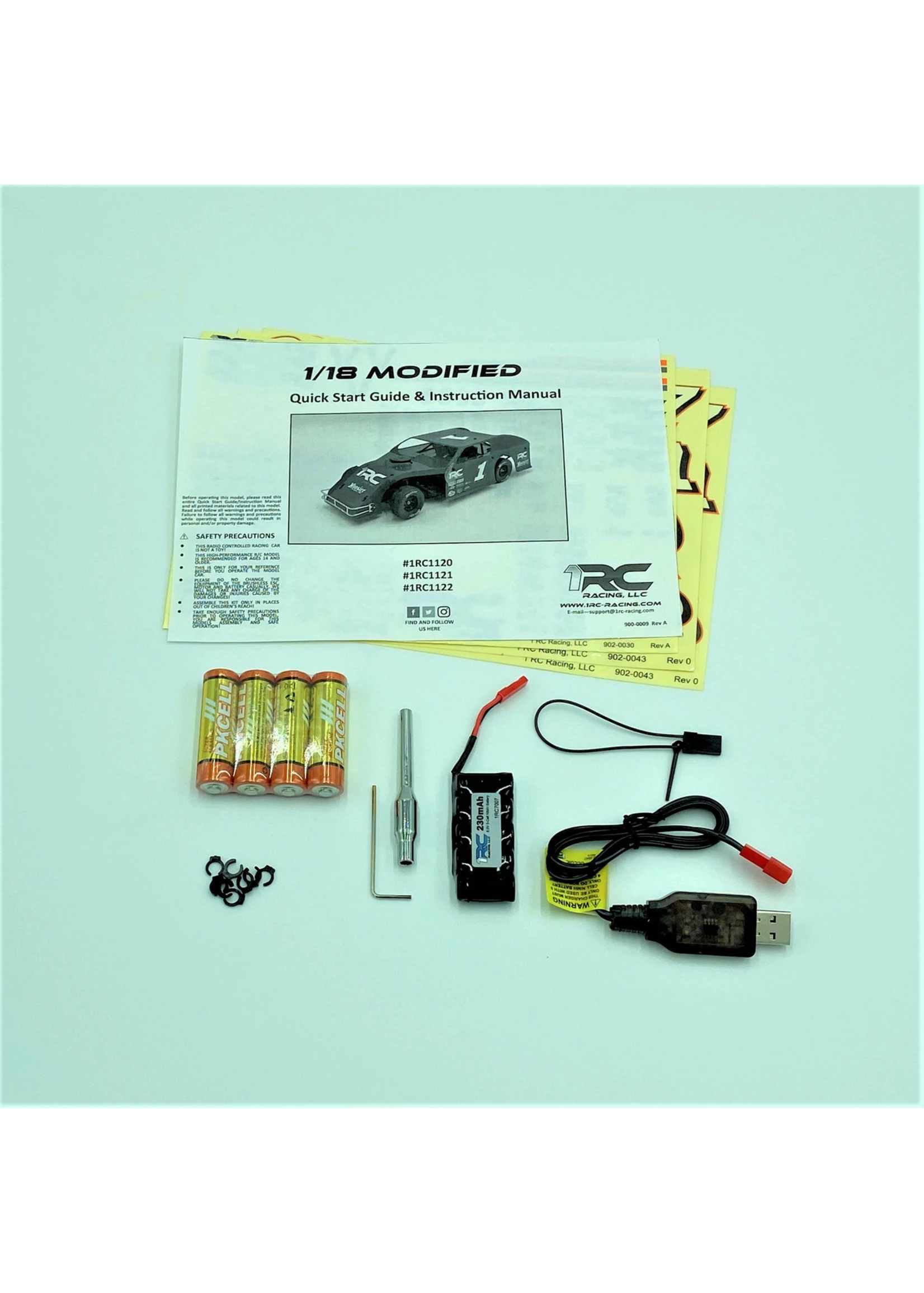 1RC1120 - 1/18 Modified, RTR - Red 10 1RC1120 - 1/18 Modified, RTR - Red - Image 8