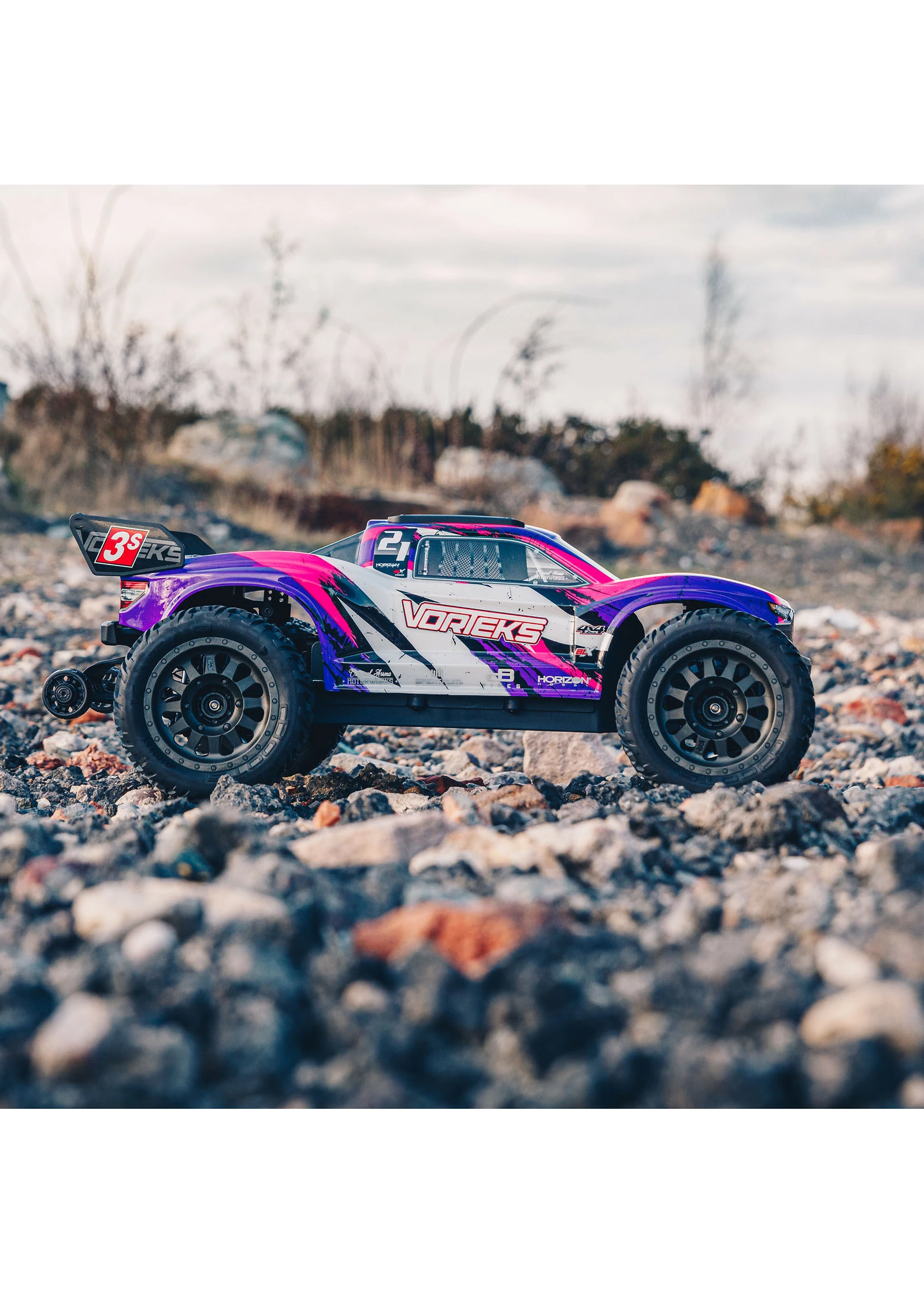 Arrma 1/10 VORTEKS 4X4 3S BLX Stadium Truck RTR - Purple 12 Arrma 1/10 VORTEKS 4X4 3S BLX Stadium Truck RTR - Purple - Image 10
