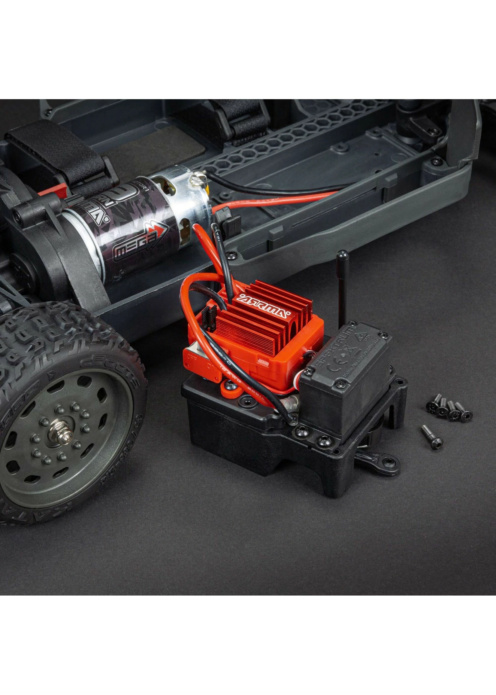 Arrma 1/8 INFRACTION 4X4 MEGA Resto-Mod Truck RTR - Red/Blue 10 Arrma 1/8 INFRACTION 4X4 MEGA Resto-Mod Truck RTR - Red/Blue - Image 8