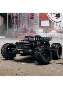 Arrma 1/8 NOTORIOUS 6S V5 4WD BLX Stunt Truck With Spektrum Firma RTR - Black -Rc Car Component Shop arrma 1 8 notorious 6s v5 4wd blx stunt truck with 15