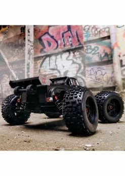 Arrma 1/8 NOTORIOUS 6S V5 4WD BLX Stunt Truck With Spektrum Firma RTR - Black -Rc Car Component Shop arrma 1 8 notorious 6s v5 4wd blx stunt truck with 16
