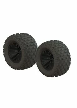 Arrma AR550044 - DBoots FORTRESS MT Tire Set Glued - Black