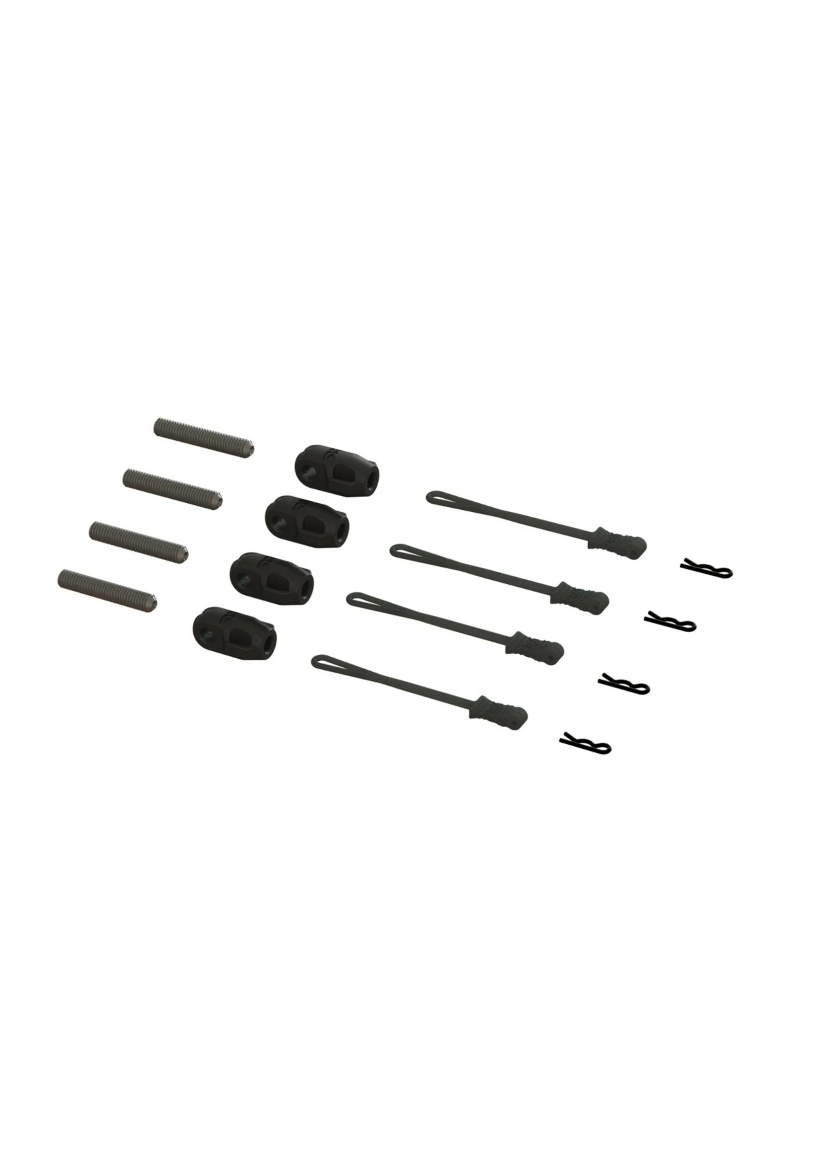 Arrma ARA320477 - Brace Rod Ends With Pins And Retainers 3 Arrma ARA320477 - Brace Rod Ends With Pins And Retainers