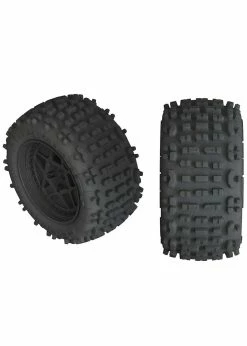 Arrma ARA550050 - Backflip 4S Tire 3.8, Glued - Black