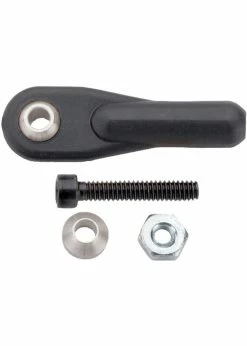 DUBRO 2133 - Swivel Ball Links, 2mm, With Hardware - Black