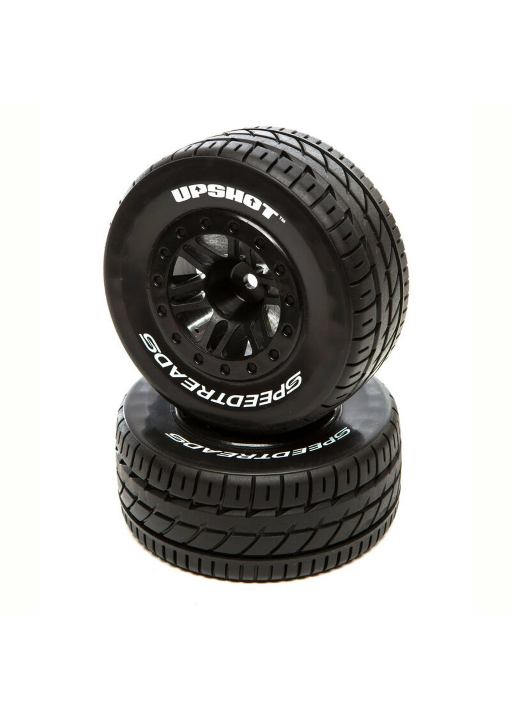 Duratrax DTXC2935 - SpeedTreads Upshot SC Tire Front Rear Black Mounted: Traxxas Slash/Rustler ECX 4X4 3 Duratrax DTXC2935 - SpeedTreads Upshot SC Tire Front Rear Black Mounted: Traxxas Slash/Rustler ECX 4X4