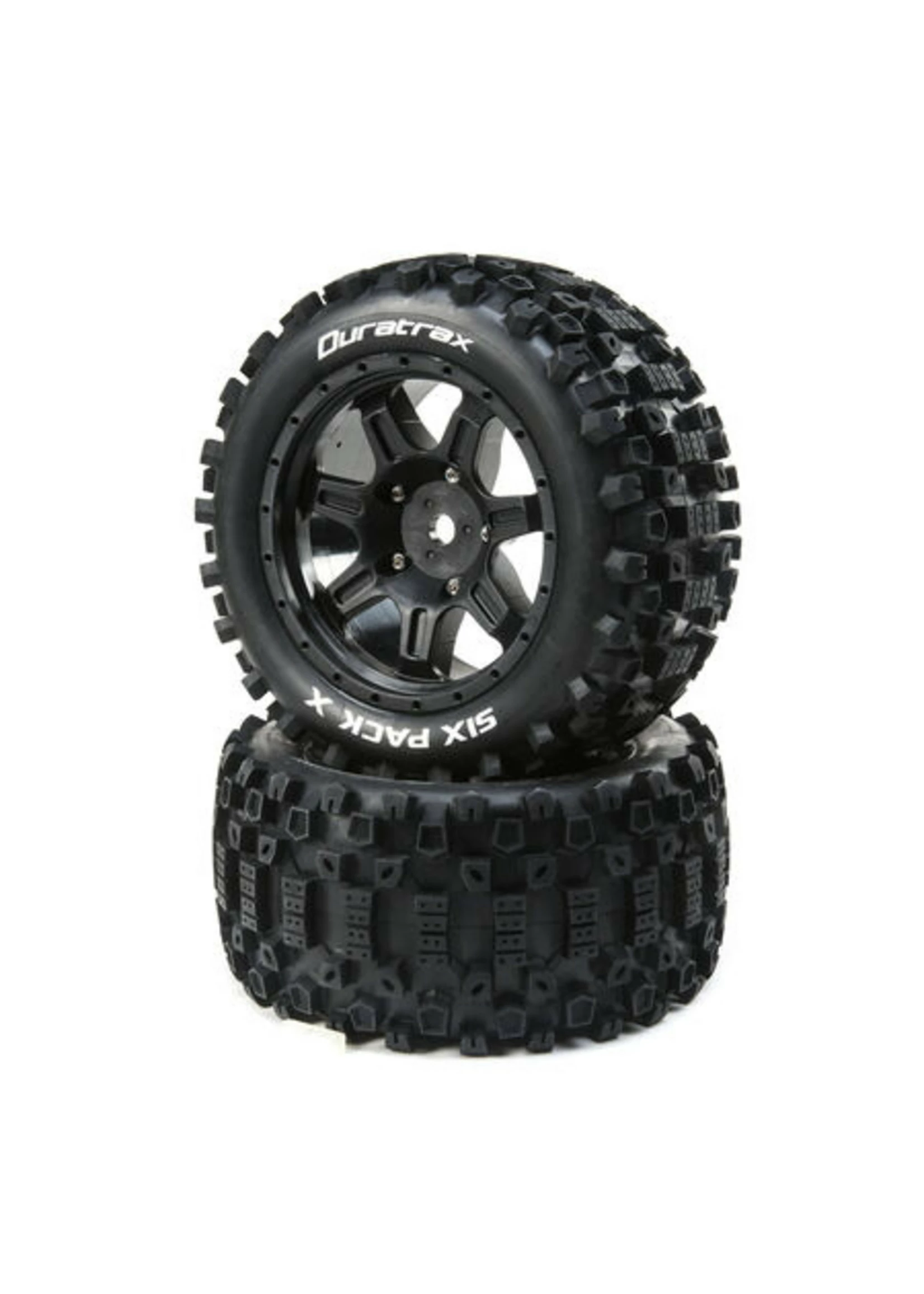 Duratrax DTXC5502 - Six Pack X Belted Mounted Tires - 24mm Black (2) 3 Duratrax DTXC5502 - Six Pack X Belted Mounted Tires - 24mm Black (2)