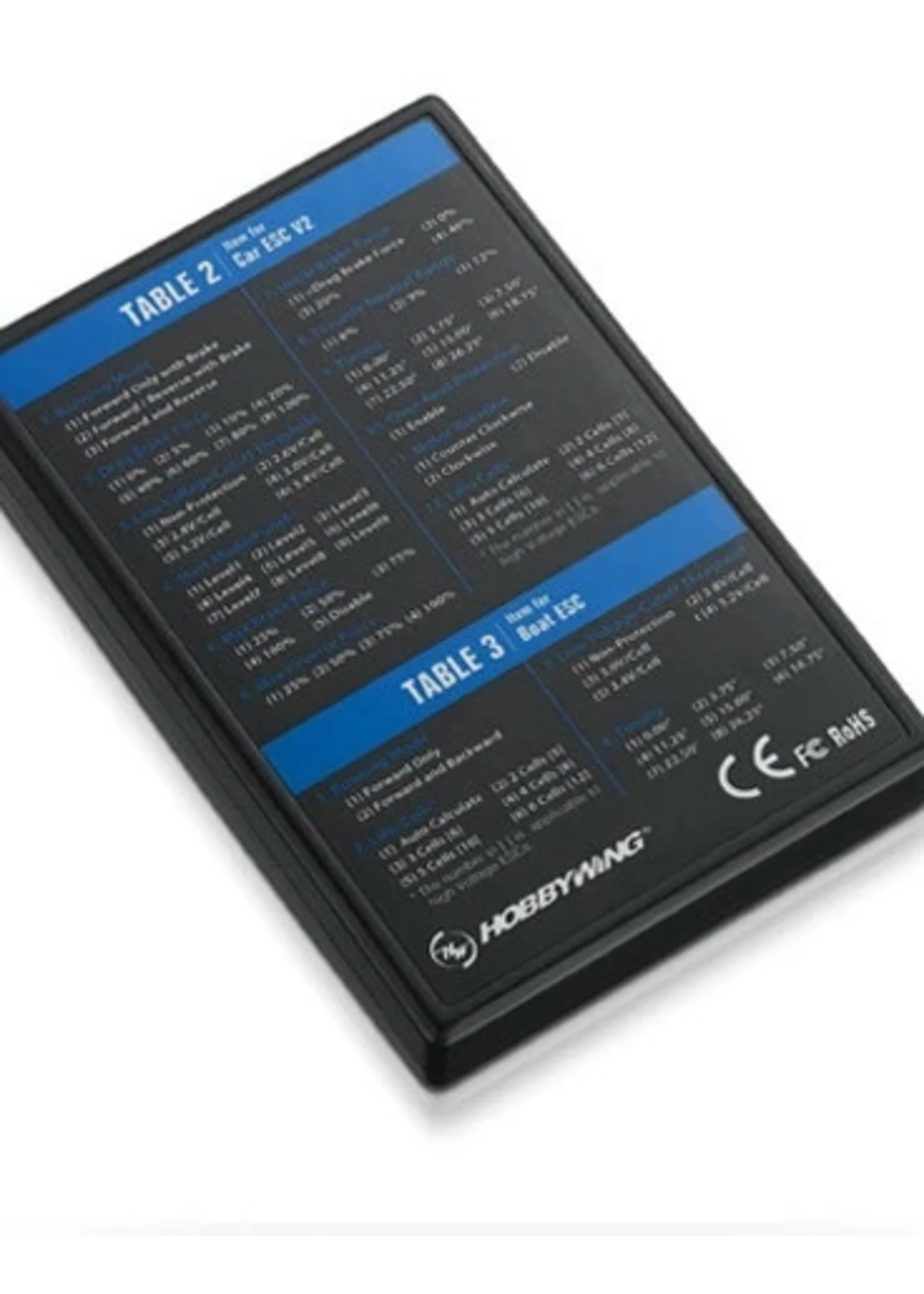 Hobbywing 30501003 - LED Program Card 4 Hobbywing 30501003 - LED Program Card - Image 2