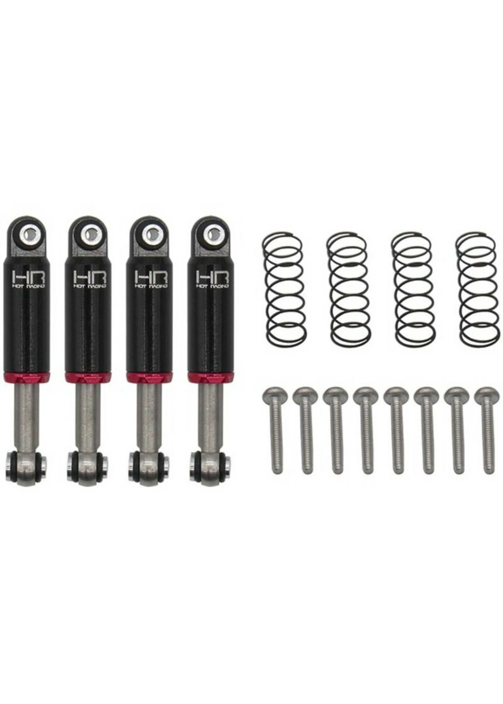 Hot Racing ASXTF32TD02 - Black Internal Spring Air Shocks, 32mm, For Axial SCX24 3 Hot Racing ASXTF32TD02 - Black Internal Spring Air Shocks, 32mm, For Axial SCX24