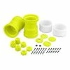JCONCEPTS JCO3377Y - Tribute 2.6 X 3.6" Monster Truck Wheels With Adapters - Yellow (1 Pair) -Rc Car Component Shop jconcepts jco3377y tribute 26 x 36 monster truck w
