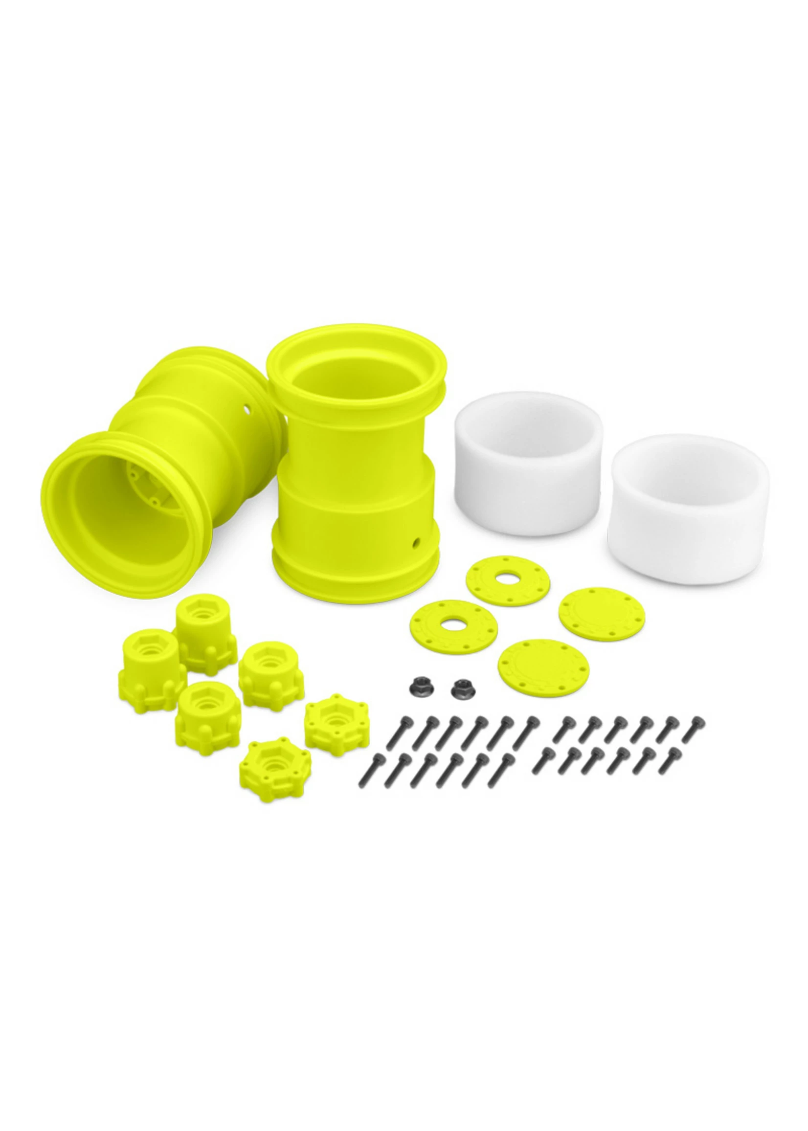 JCONCEPTS JCO3377Y - Tribute 2.6 X 3.6" Monster Truck Wheels With Adapters - Yellow (1 Pair) 3 JCONCEPTS JCO3377Y - Tribute 2.6 X 3.6" Monster Truck Wheels With Adapters - Yellow (1 Pair)