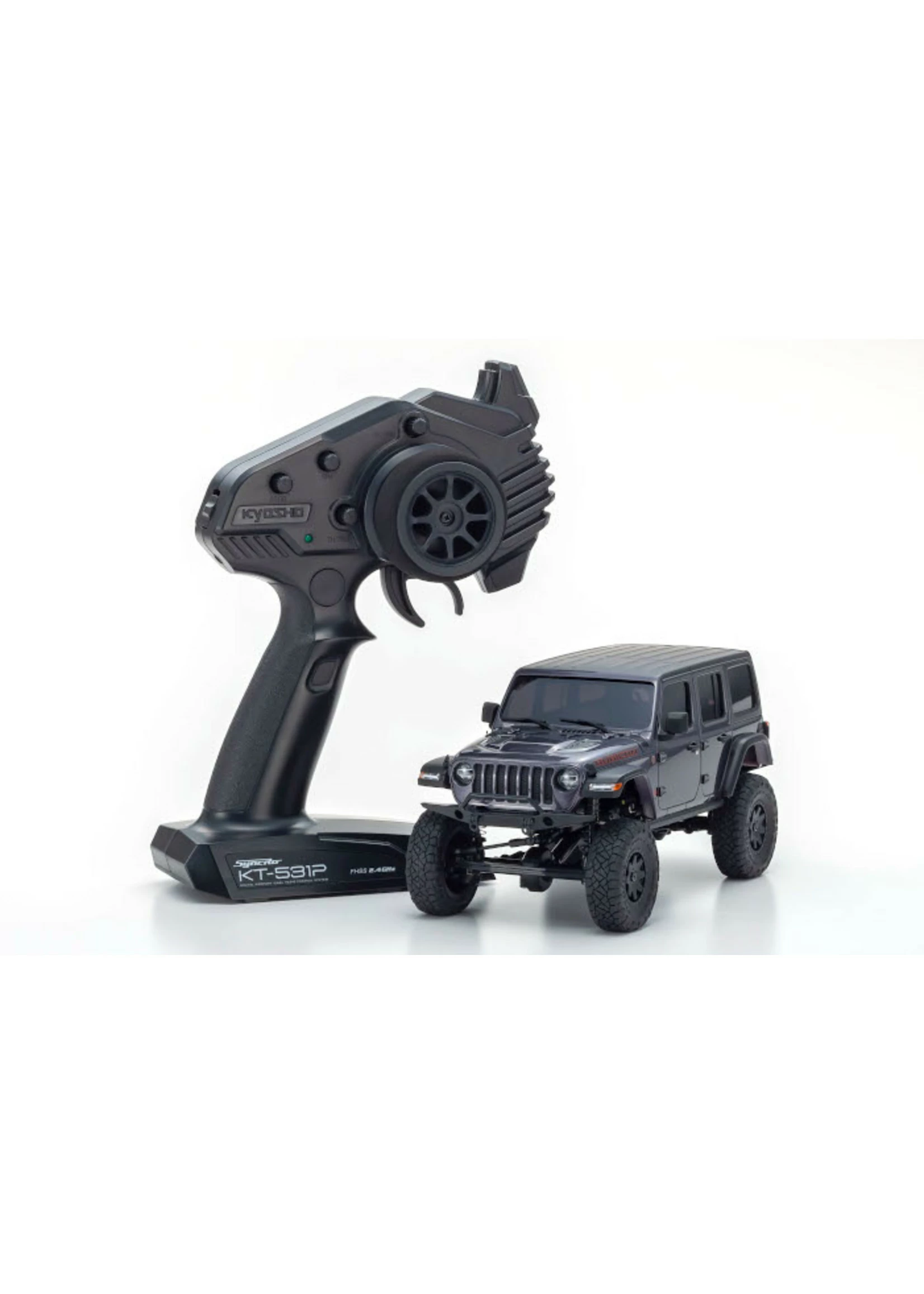Kyosho 32521GM - MINI-Z 4×4 Jeep Wrangler Unlimited Rubicon Readyset - Granite Crystal Metallic 3 Kyosho 32521GM - MINI-Z 4×4 Jeep Wrangler Unlimited Rubicon Readyset - Granite Crystal Metallic
