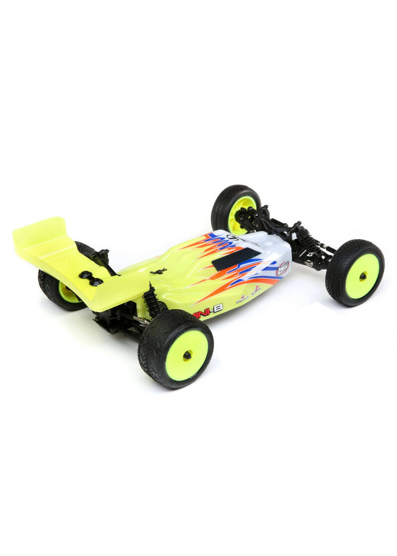 LOSI 1/16 Mini-B Brushed 2WD RTR Buggy - Yellow/White 4 LOSI 1/16 Mini-B Brushed 2WD RTR Buggy - Yellow/White - Image 2