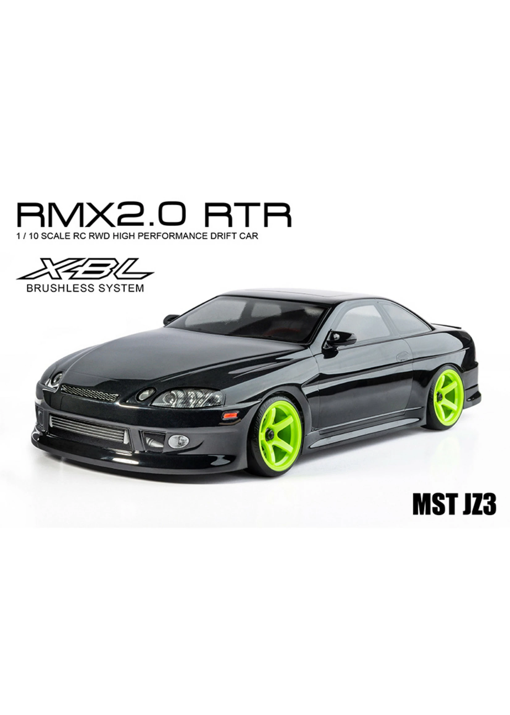 MST 1/10 RMX 2.0 2WD Brushless RTR Drift Car JZ3 Body - Black 3 MST 1/10 RMX 2.0 2WD Brushless RTR Drift Car JZ3 Body - Black