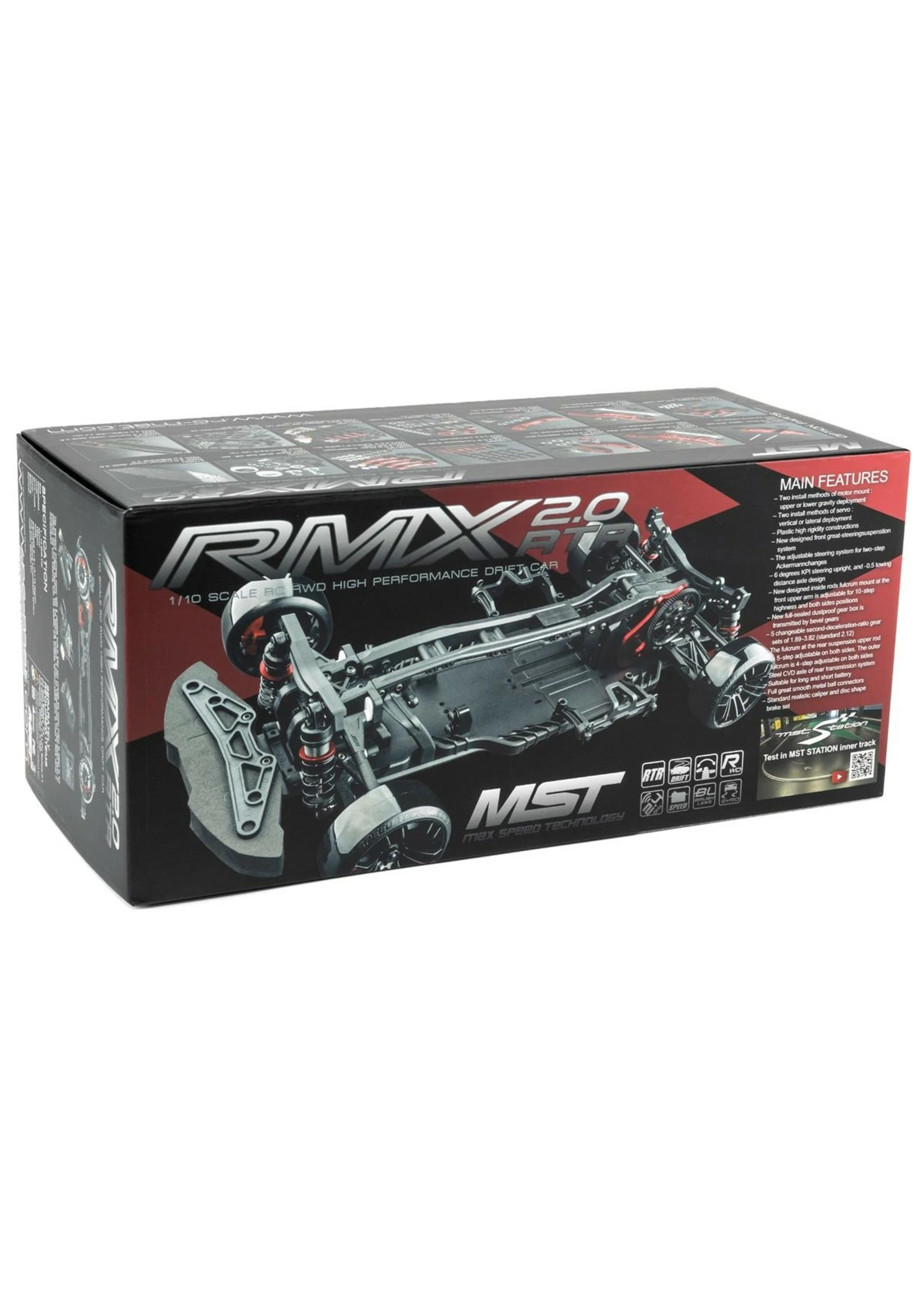 MST 533820R - RMX 2.0 1/10 2WD Brushless RTR Drift Car W/LBMT Body (Red) 11 MST 533820R - RMX 2.0 1/10 2WD Brushless RTR Drift Car W/LBMT Body (Red) - Image 9