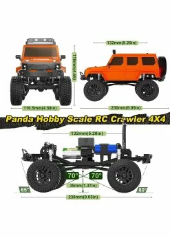 Panda 1/24 Tetra24 X3 Portal Edition RTR Scale Mini Crawler - Orange 10 Panda 1/24 Tetra24 X3 Portal Edition RTR Scale Mini Crawler - Orange -Rc Car Component Shop panda 1 24 tetra24 x3 portal edition rtr scale min 3