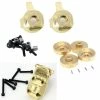 Power Hobby BPHSCX2418 - SCX24 Brass Hex Hubs, Diff Cover, Front Knuckles Combo -Rc Car Component Shop power hobby phbphscx2418 scx24 brass hex hubs diff