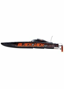 PRO BOAT Lackjack 42" 8S Brushless Catamaran RTR - Black/Orange -Rc Car Component Shop pro boat blackjack 42 8s brushless catamaran rtr b 3