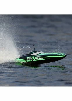 PRO BOAT RB08037T1 - Impulse 32" Brushless Deep-V RTR With Smart - Black/Green -Rc Car Component Shop pro boat prb08037t1 impulse 32 brushless deep v rt 11