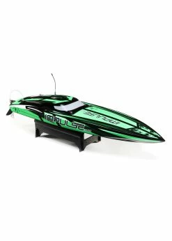 PRO BOAT RB08037T1 - Impulse 32" Brushless Deep-V RTR With Smart - Black/Green -Rc Car Component Shop pro boat prb08037t1 impulse 32 brushless deep v rt 2