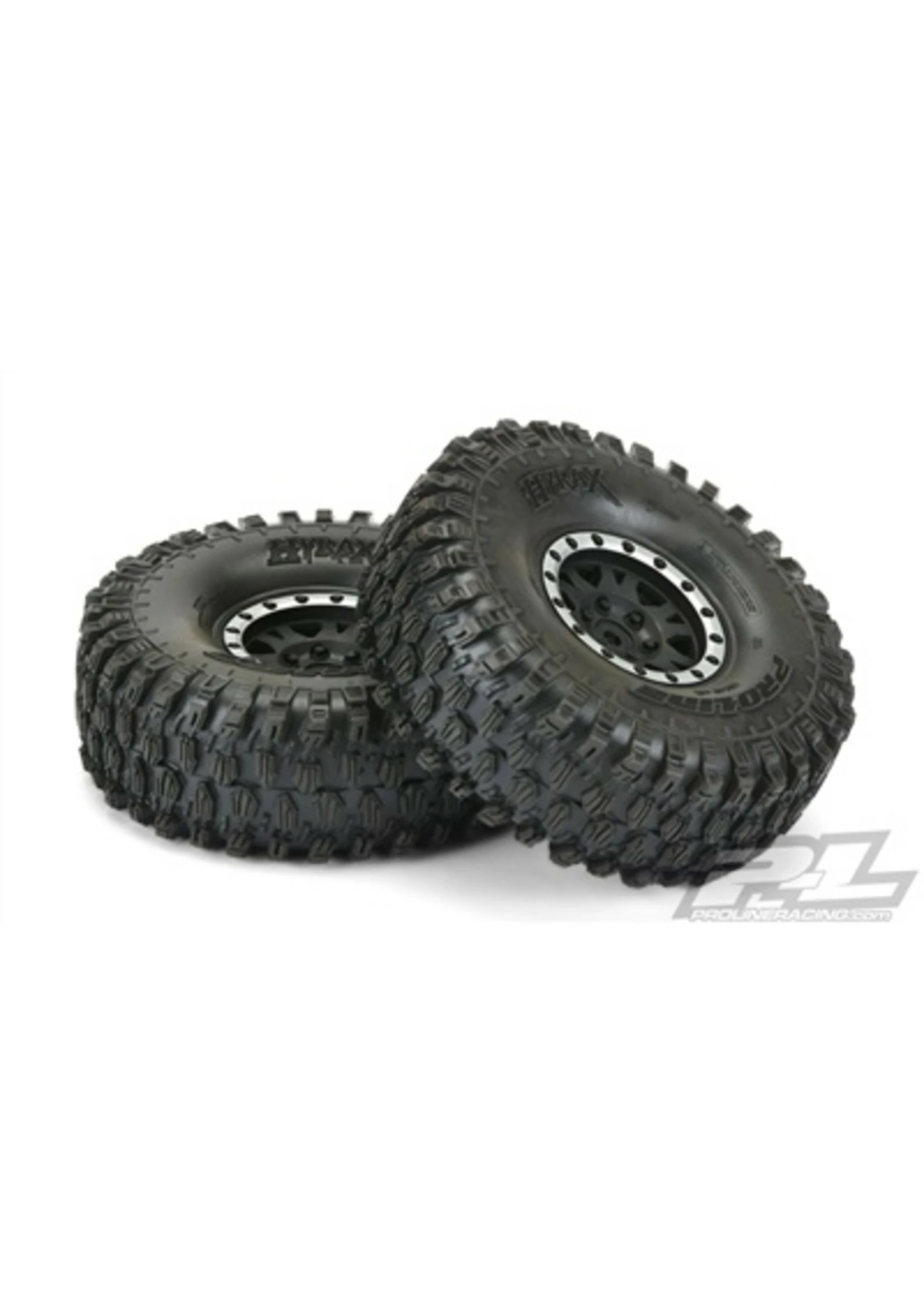 Pro-Line 10128-13 - Hyrax 1.9 G8 Mounted Impulse Black/Silver Wheels (2) 3 Pro-Line 10128-13 - Hyrax 1.9 G8 Mounted Impulse Black/Silver Wheels (2)