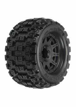 PRO-LINE PRO1012710 - Badlands MX38 3.8" Mounted Raid MT Tires, 8x32 17mm F/R -Rc Car Component Shop pro line pro1012710 badlands mx38 38 mounted raid 2