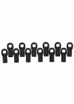 RPM 80472 - Short Rod Ends For Traxxas 1/10 - Black (12)