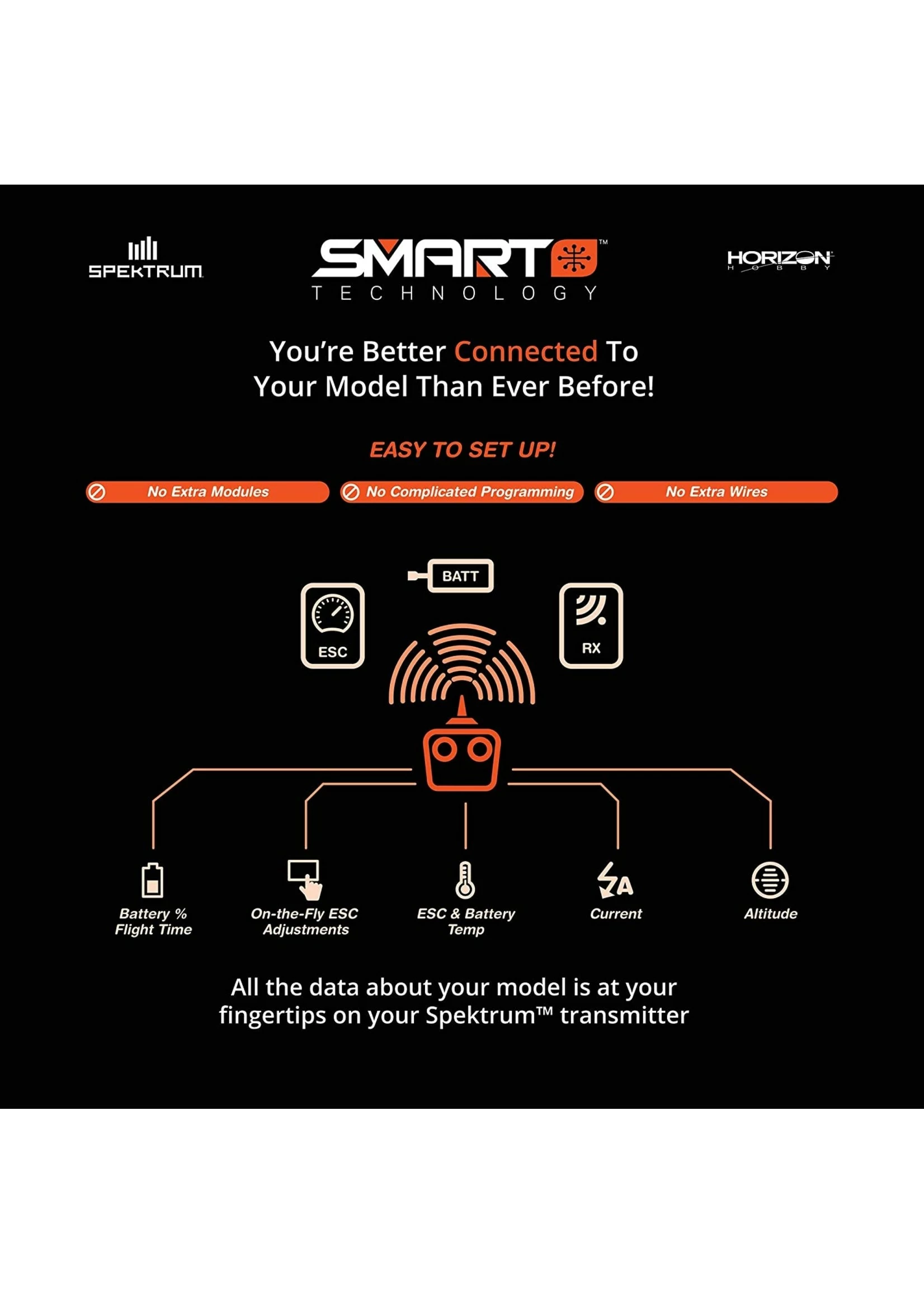 Spektrum SPMXAE1030 - Avian 30Amp Brushless Smart ESC - 3S-6S 6 Spektrum SPMXAE1030 - Avian 30Amp Brushless Smart ESC - 3S-6S - Image 4