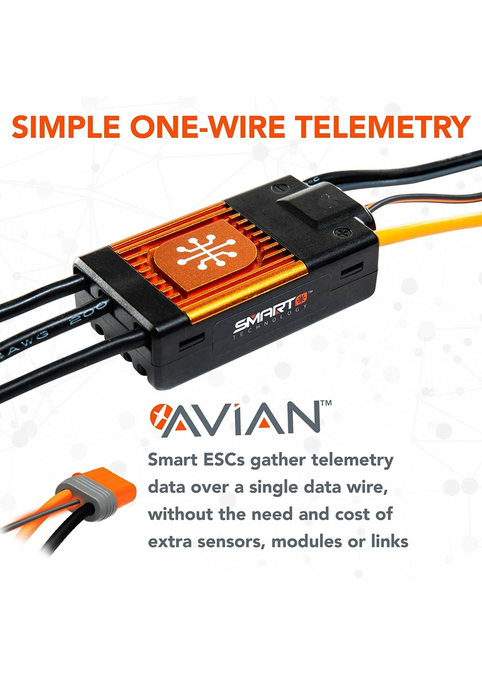 Spektrum SPMXAE1080 Avian 80 Amp Brushless Smart ESC 3S-8S 8 Spektrum SPMXAE1080 Avian 80 Amp Brushless Smart ESC 3S-8S - Image 6