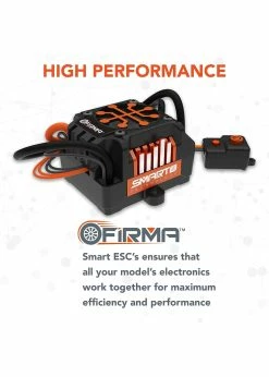Spektrum SPMXSE1040RX - Firma 40amp Brushed Smart 2-in-1 ESC & Receiver -Rc Car Component Shop spektrum spmxse1040rx firma 40amp brushed smart 2 4