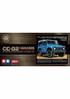Tamiya 1/10 1990 Land Rover Defender With HobbyWing ESC - CC-02 Chassis Kit -Rc Car Component Shop tamiya 1 10 1990 land rover defender with hobbywin 10