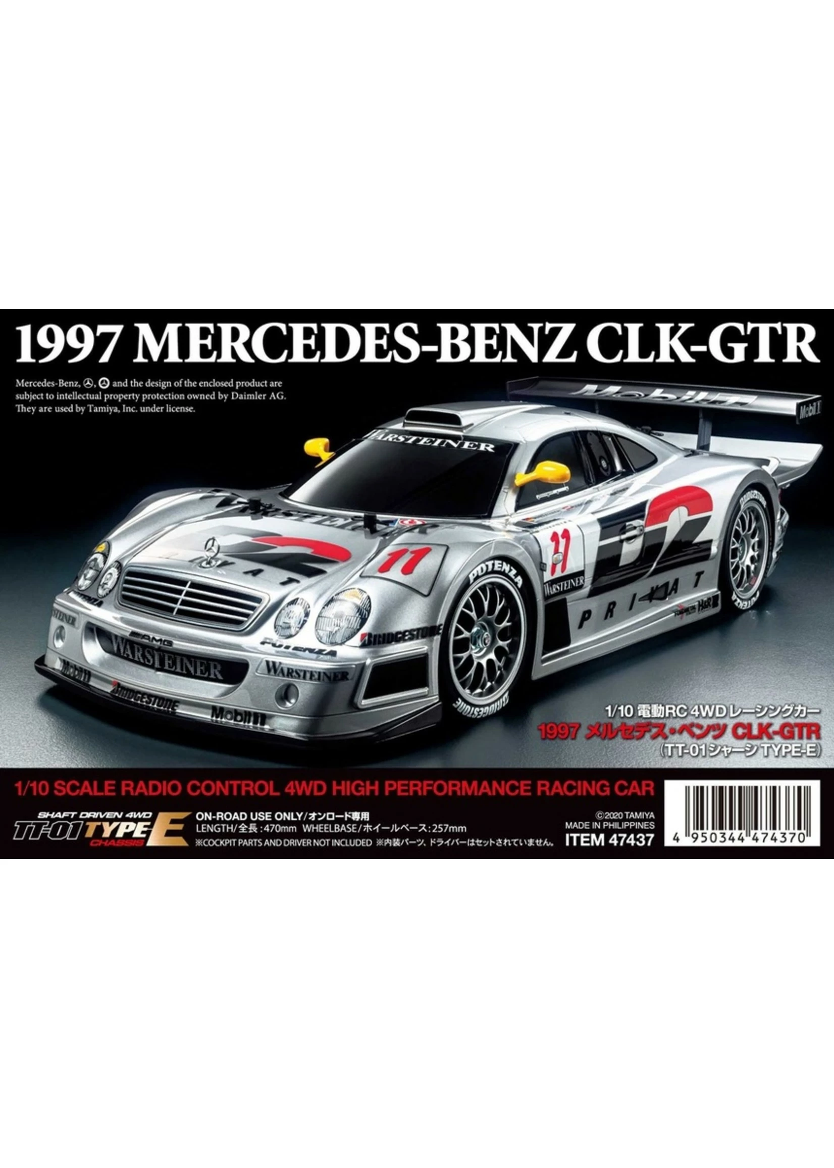 Tamiya 1/10 1997 Mercedes-Benz CLK-GTR Kit 3 Tamiya 1/10 1997 Mercedes-Benz CLK-GTR Kit