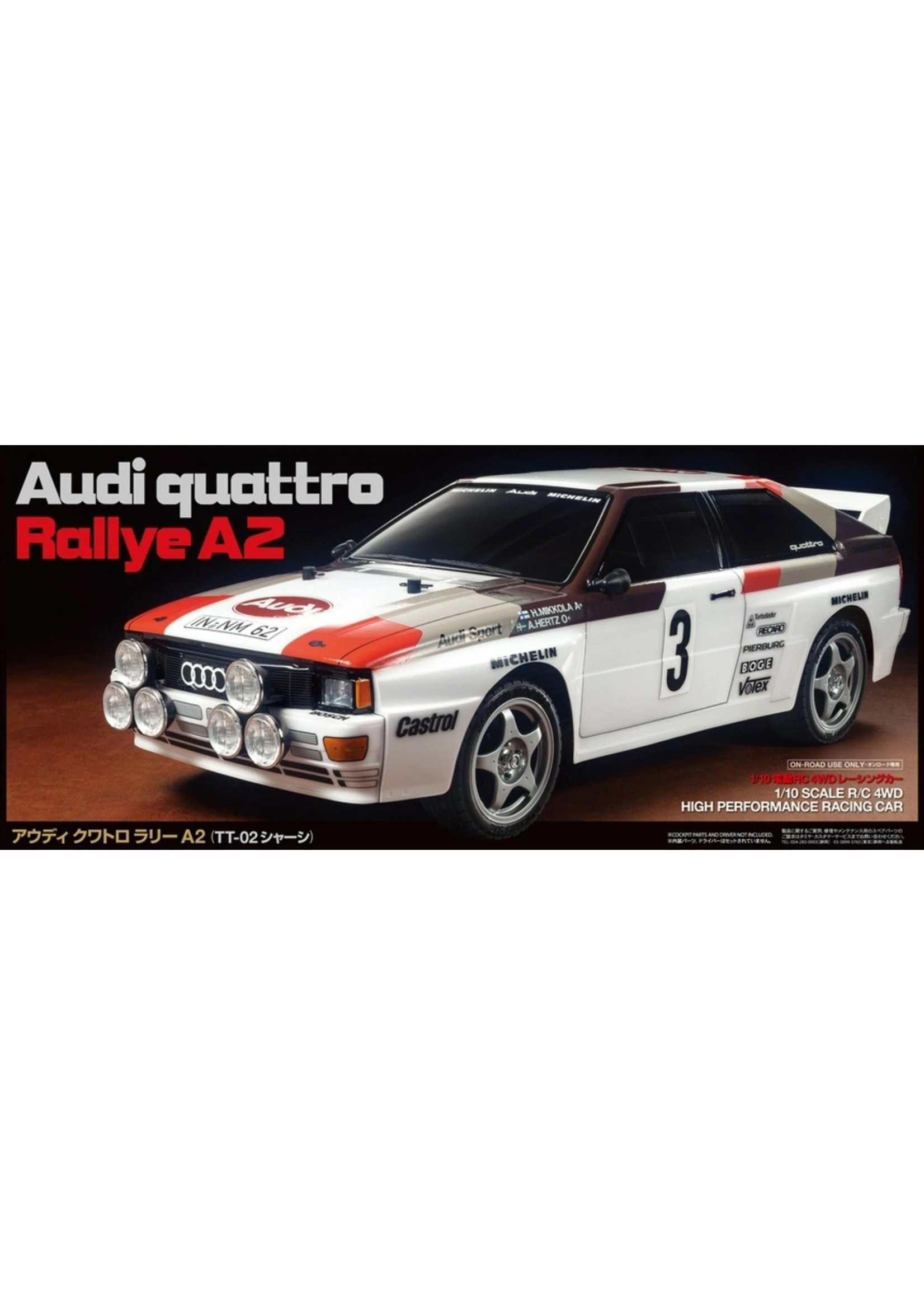 Tamiya 1/10 Audi Quattro A2 Kit - TT-02 Chassis 7 Tamiya 1/10 Audi Quattro A2 Kit - TT-02 Chassis - Image 5