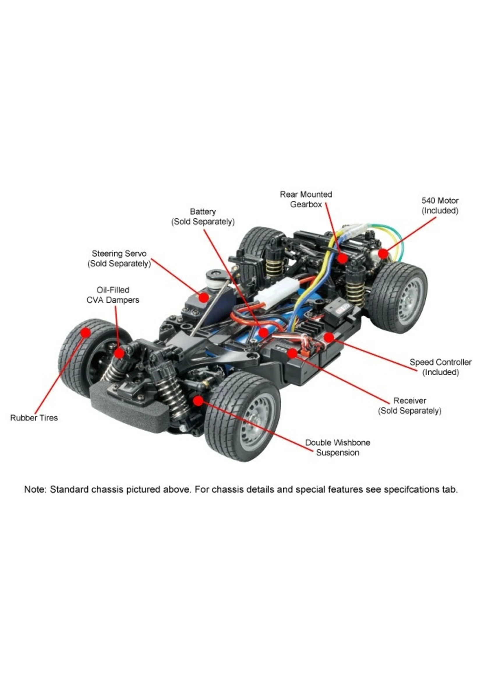 Tamiya 1/10 Volkswagen Beetle - M-06 Chassis Kit 5 Tamiya 1/10 Volkswagen Beetle - M-06 Chassis Kit - Image 3