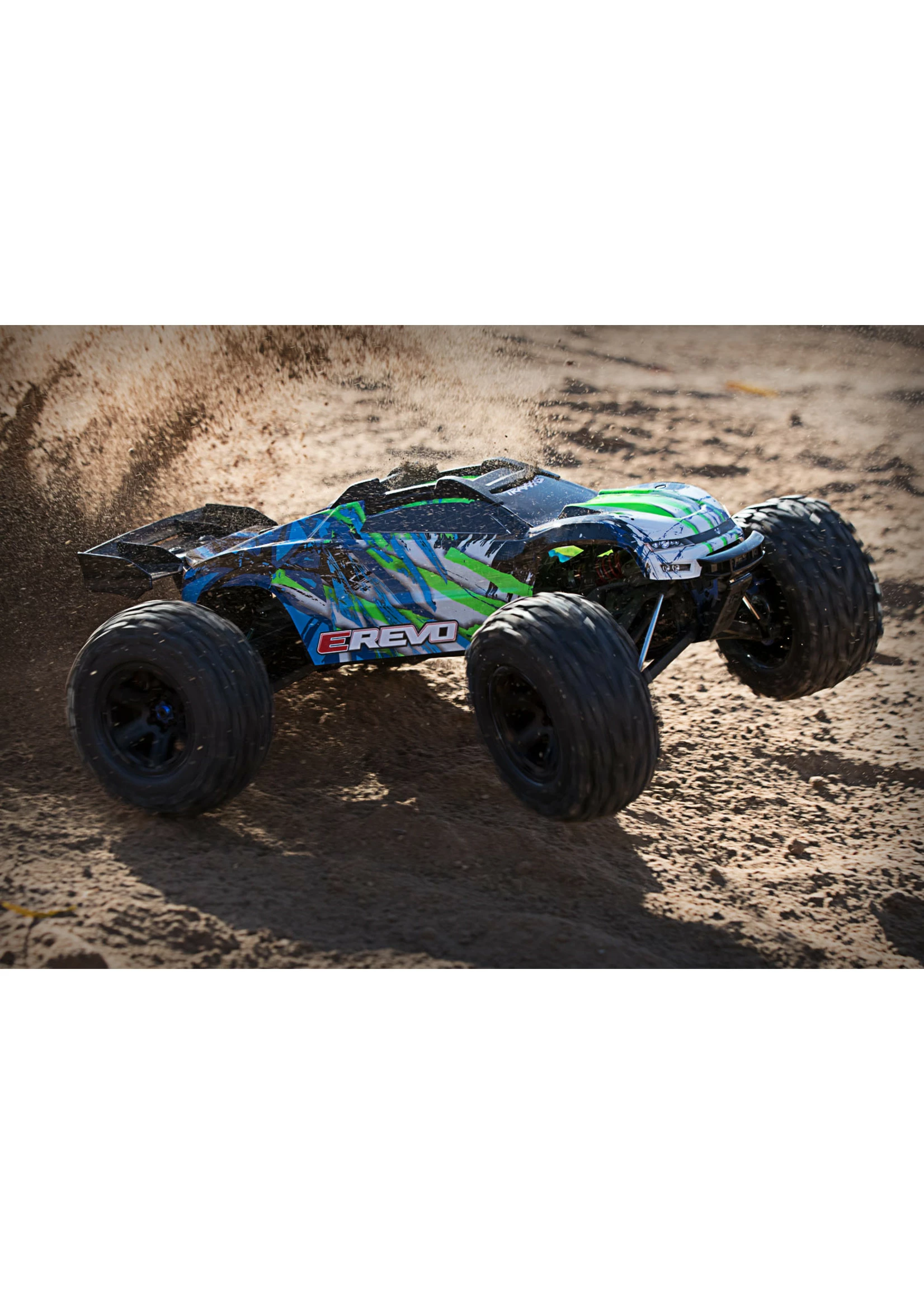 Traxxas 1/10 E-Revo VXL 2.0 RTR 4WD Electric 6S Monster Truck - Green 11 Traxxas 1/10 E-Revo VXL 2.0 RTR 4WD Electric 6S Monster Truck - Green - Image 9