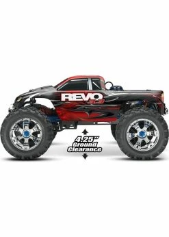 Traxxas 1/10 Revo 3.3 4WD Nitro Monster Truck - Silver -Rc Car Component Shop traxxas 1 10 revo 33 4wd nitro monster truck silve 4