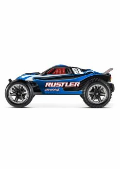 Traxxas 1/10 Rustler 2WD RTR Stadium Truck With Lights - Blue -Rc Car Component Shop traxxas 1 10 rustler 2wd rtr stadium truck with li 11