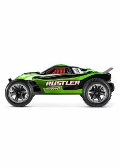 Traxxas 1/10 Rustler 2WD RTR Stadium Truck With Lights - Green -Rc Car Component Shop traxxas 1 10 rustler 2wd rtr stadium truck with li 17
