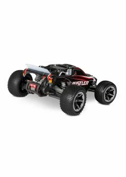 Traxxas 1/10 Rustler 2WD RTR Stadium Truck With Lights - Red/Black -Rc Car Component Shop traxxas 1 10 rustler 2wd rtr stadium truck with li 2
