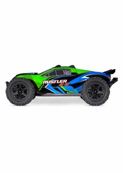 Traxxas 1/10 Rustler 4X4 RTR Stadium Truck With Lights - Green -Rc Car Component Shop traxxas 1 10 rustler 4x4 rtr stadium truck with li 2