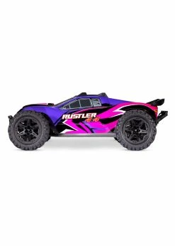 Traxxas 1/10 Rustler 4X4 RTR Stadium Truck With Lights - Pink -Rc Car Component Shop traxxas 1 10 rustler 4x4 rtr stadium truck with li 20