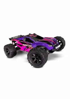 Traxxas 1/10 Rustler 4X4 RTR Stadium Truck With Lights - Pink -Rc Car Component Shop traxxas 1 10 rustler 4x4 rtr stadium truck with li 21