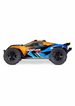 Traxxas 1/10 Rustler 4X4 RTR Stadium Truck With Lights - Orange -Rc Car Component Shop traxxas 1 10 rustler 4x4 rtr stadium truck with li 29