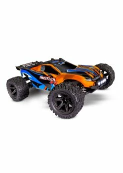 Traxxas 1/10 Rustler 4X4 RTR Stadium Truck With Lights - Orange -Rc Car Component Shop traxxas 1 10 rustler 4x4 rtr stadium truck with li 30