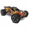 Traxxas 1/10 Rustler 4X4 VXL Brushless RTR 4WD Stadium Truck - Solar Flare -Rc Car Component Shop traxxas 1 10 rustler 4x4 vxl brushless rtr 4wd sta 19