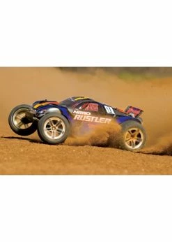 Traxxas 1/10 Rustler Nitro 2WD Stadium Truck - Silver/Blue -Rc Car Component Shop traxxas 1 10 rustler nitro 2wd stadium truck silve 2