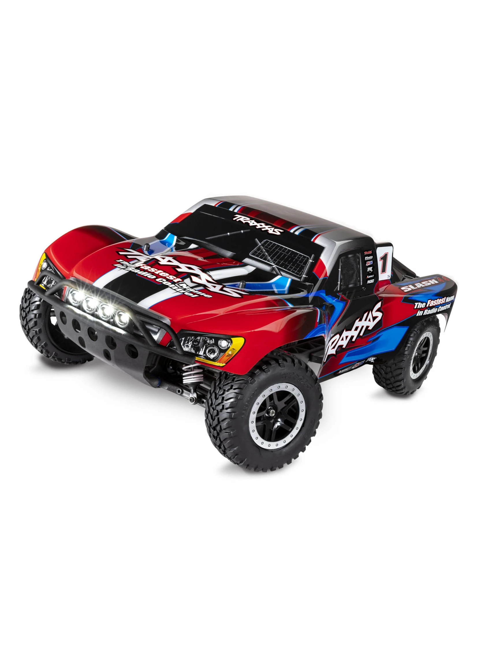 Traxxas 1/10 Slash 4X4 RTR Brushed SCT With LED Lights - Red 4 Traxxas 1/10 Slash 4X4 RTR Brushed SCT With LED Lights - Red - Image 2