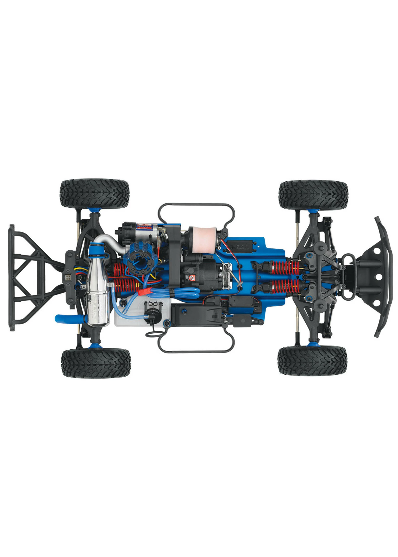 Traxxas 1/10 Slayer Pro 4X4 Nitro Short Course Race Truck - Blue 6 Traxxas 1/10 Slayer Pro 4X4 Nitro Short Course Race Truck - Blue - Image 4
