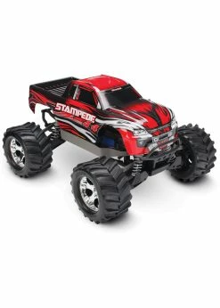 Traxxas 1/10 Stampede 4X4 RTR Brushed 4WD Monster Truck - Red -Rc Car Component Shop traxxas 1 10 stampede 4x4 rtr brushed 4wd monster 16