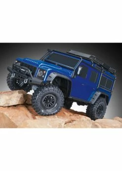 Traxxas 1/10 TRX-4 Defender RTR Scale And Trail Crawler - Blue -Rc Car Component Shop traxxas 1 10 trx 4 defender rtr scale and trail cr 22
